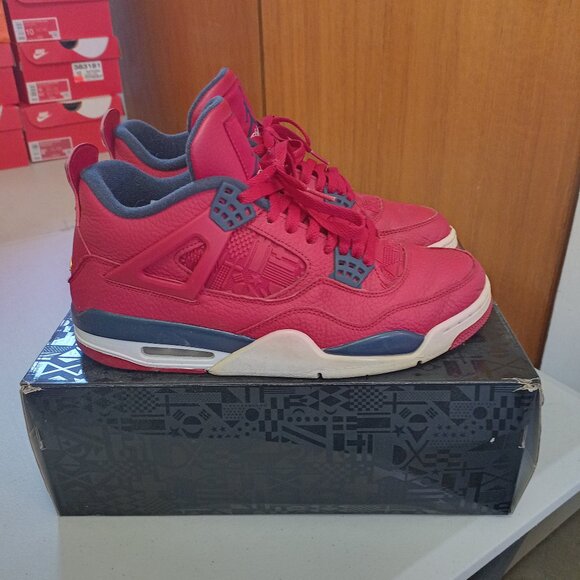 Size 10.5 - Air Jordan 4 Retro FIBA og box excellent condition - Picture 1 of 13